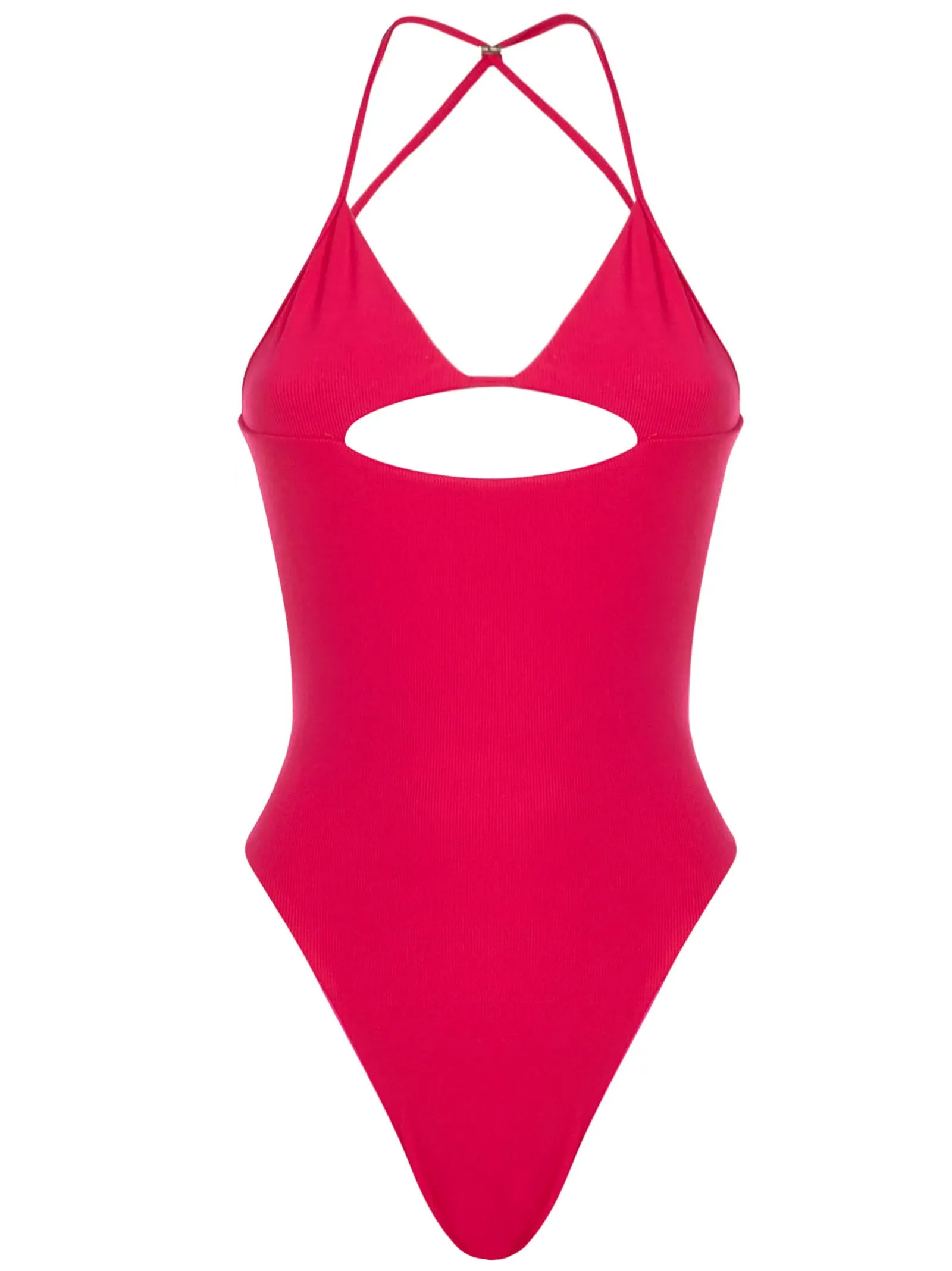 The Attico Crossover-Strap Detailed Swimsuit