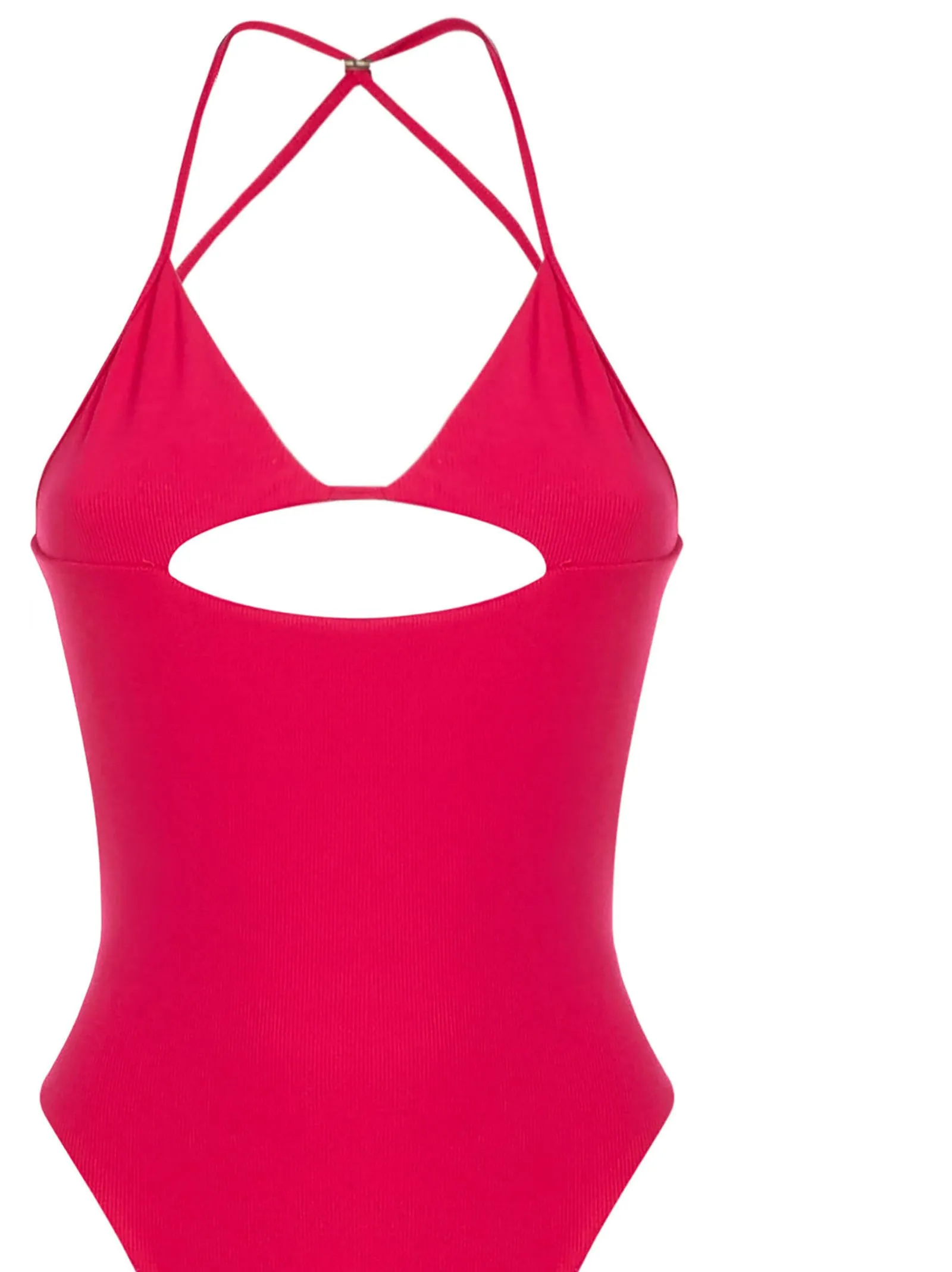 The Attico Crossover-Strap Detailed Swimsuit
