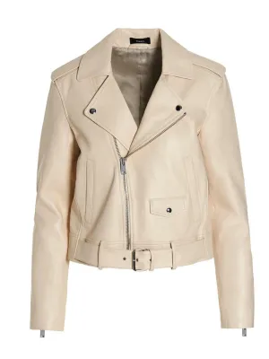 Theory Casual Moto Belted Jacket