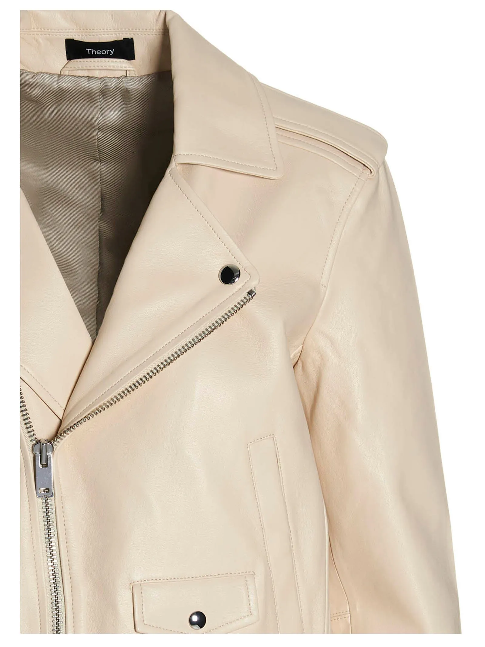 Theory Casual Moto Belted Jacket