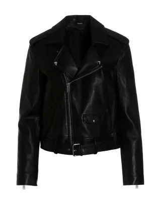 Theory Casual Moto Leather Jacket
