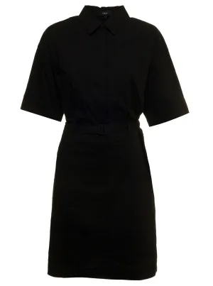 Theory Mini Belted Shirt Dress
