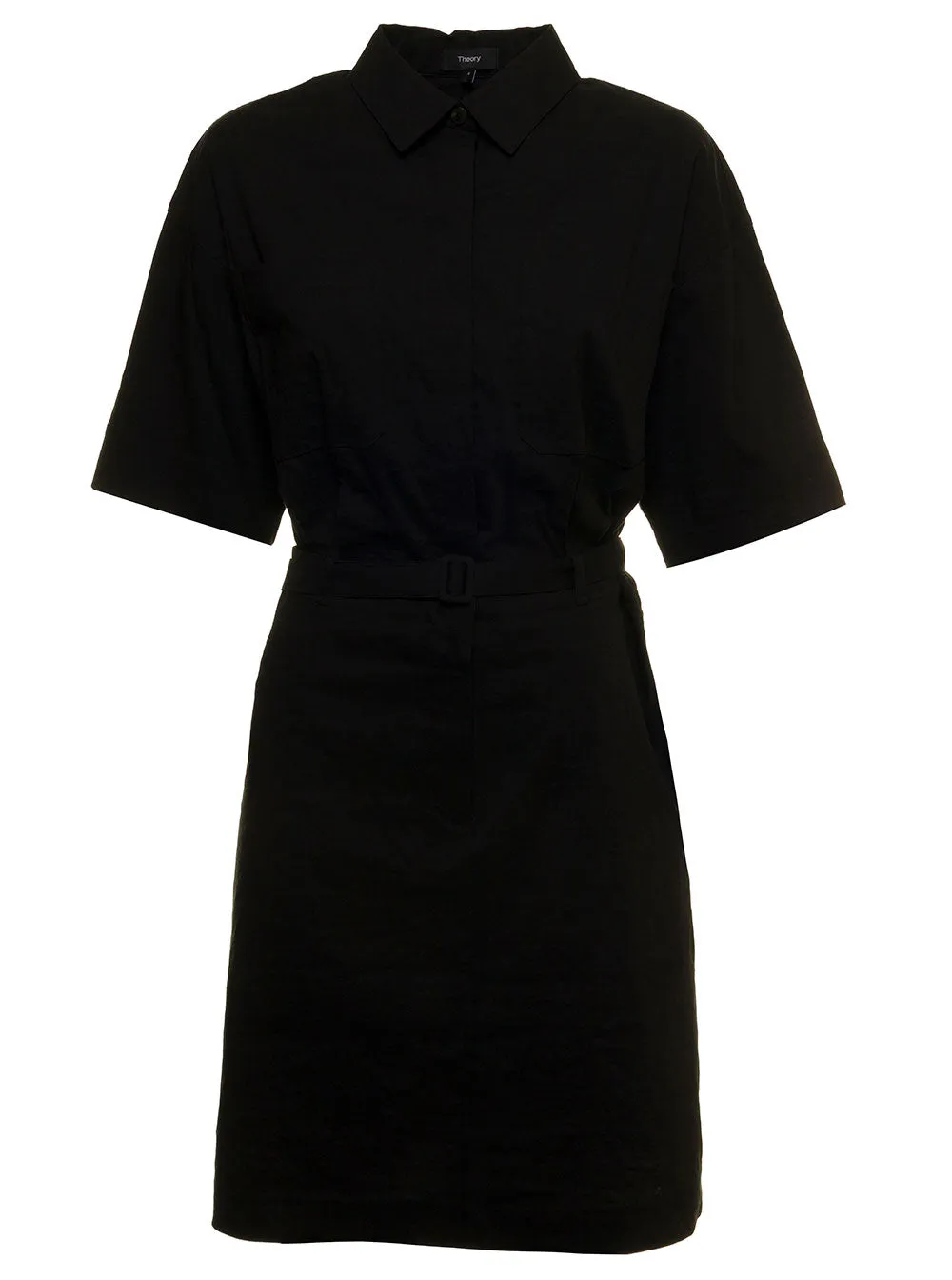 Theory Mini Belted Shirt Dress
