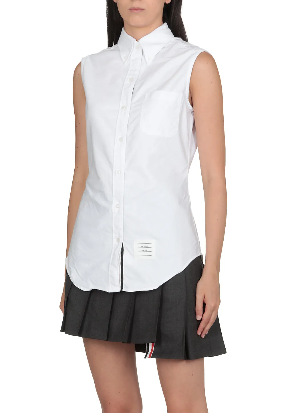 Thom Browne Sleeveless Buttoned Shirt