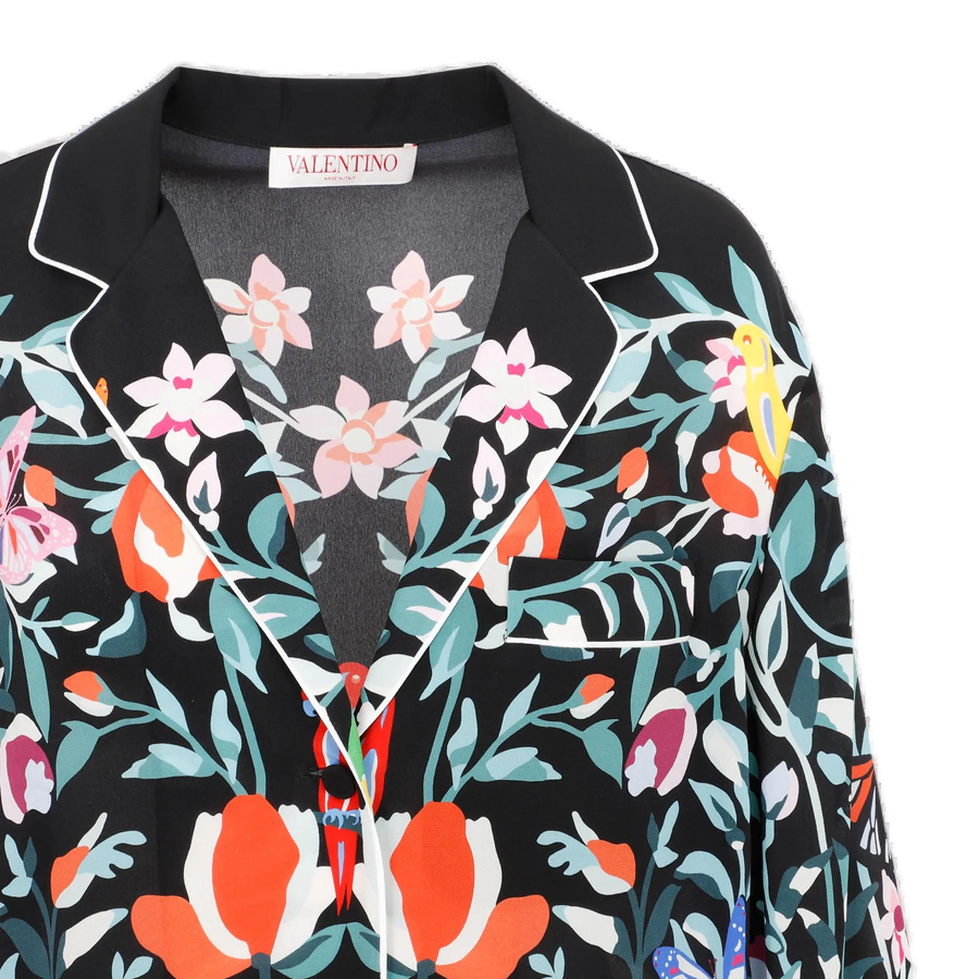 Valentino Allover Printed Fringed Shirt
