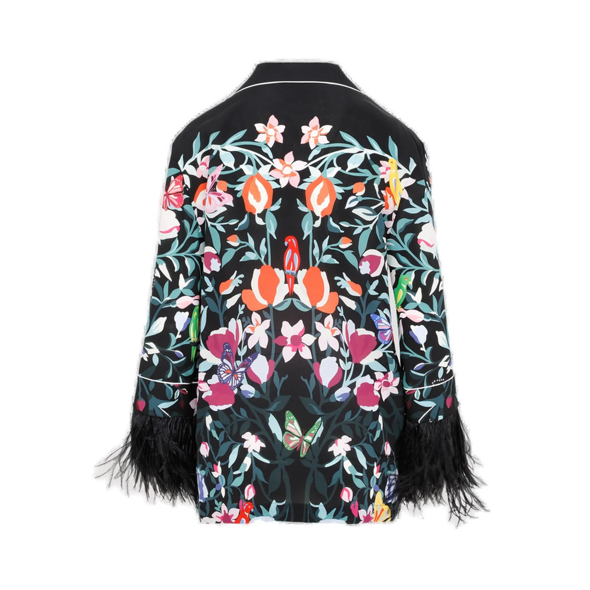 Valentino Allover Printed Fringed Shirt