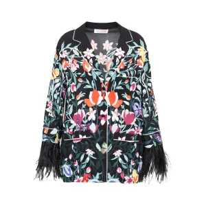 Valentino Allover Printed Fringed Shirt