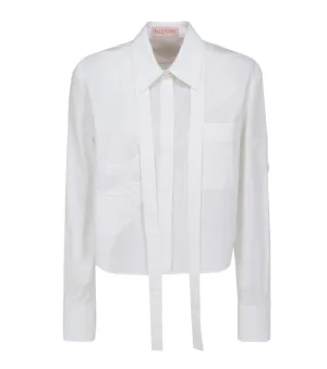 Valentino Embroidered Poplin Shirt