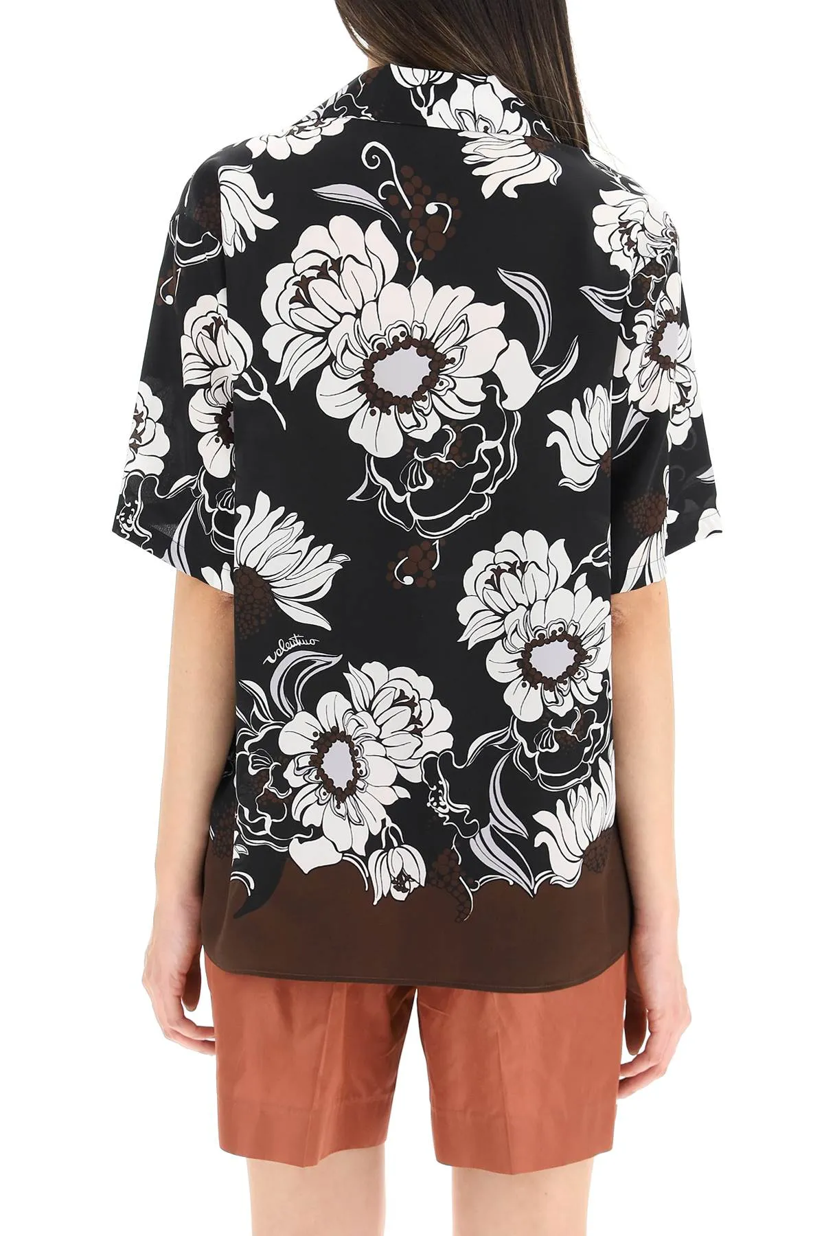Valentino Floral Printed Bowling Shirt