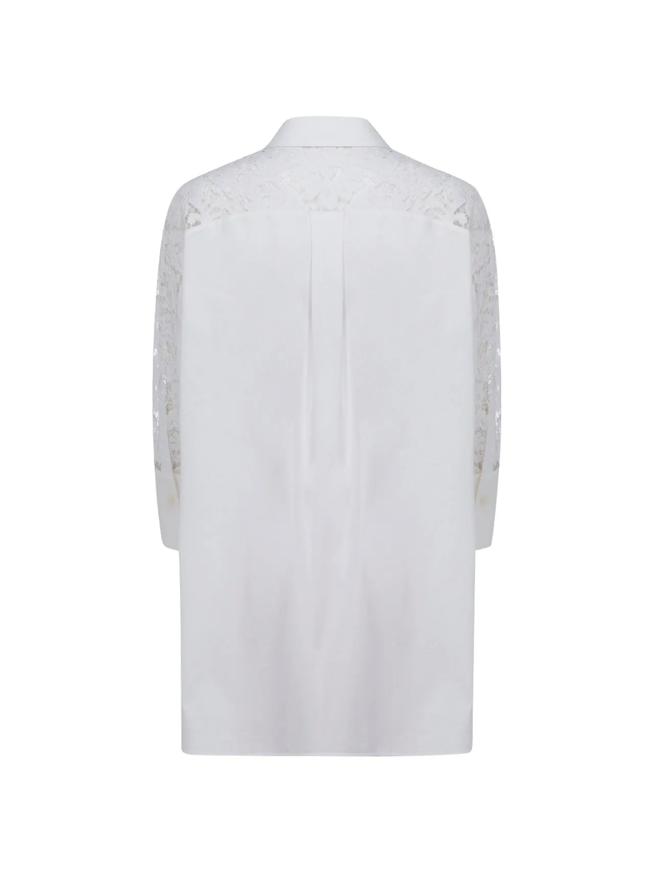 Valentino Lace-Detailed Buttoned Shirt