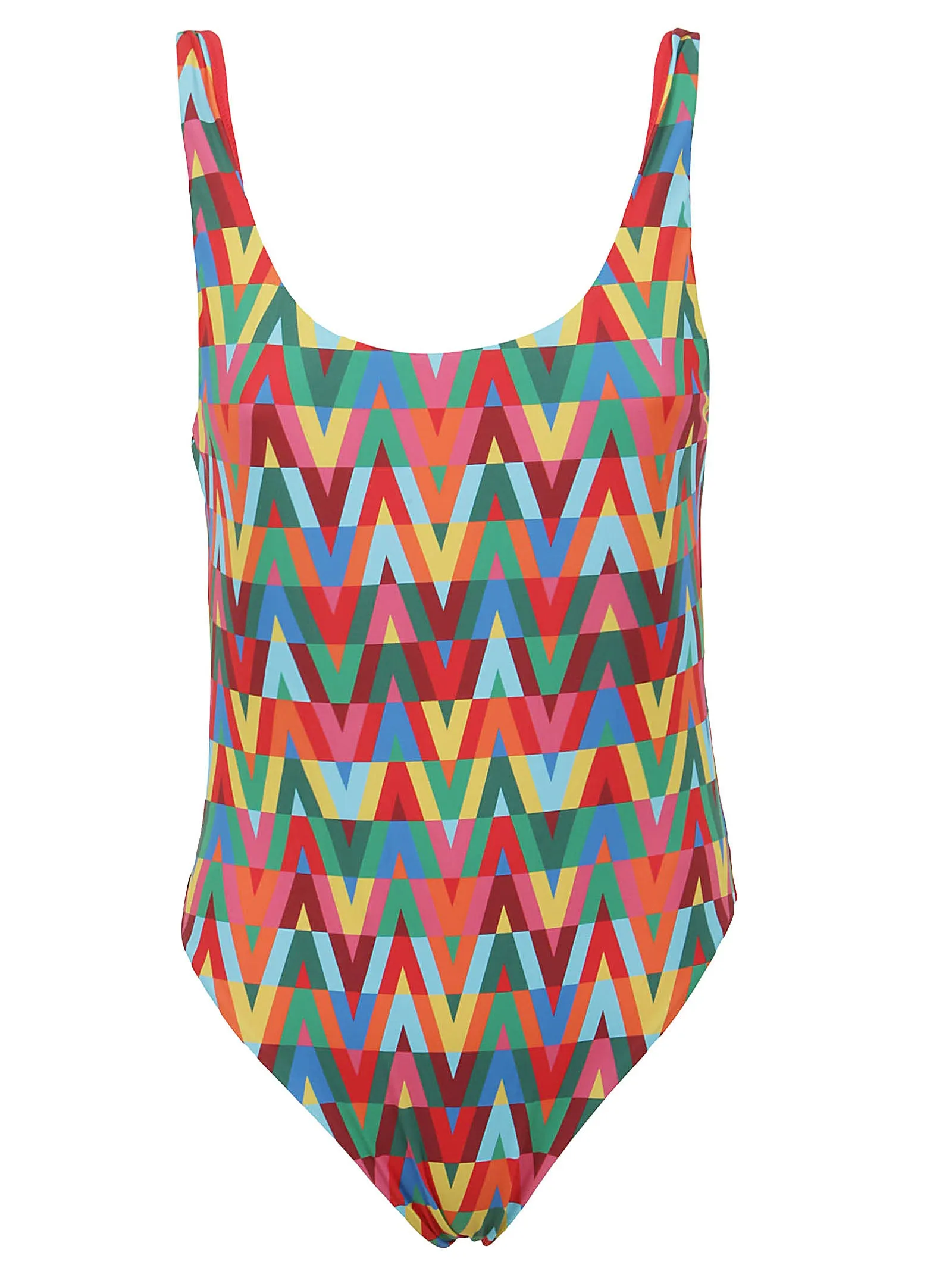 Valentino Optical Logo Printed One-Piece Swimsuit