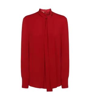 ValentinoPussy-Bow Long-Sleeved Shirt