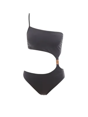 Versace Cut-Out One-Shoulder Swimsuit