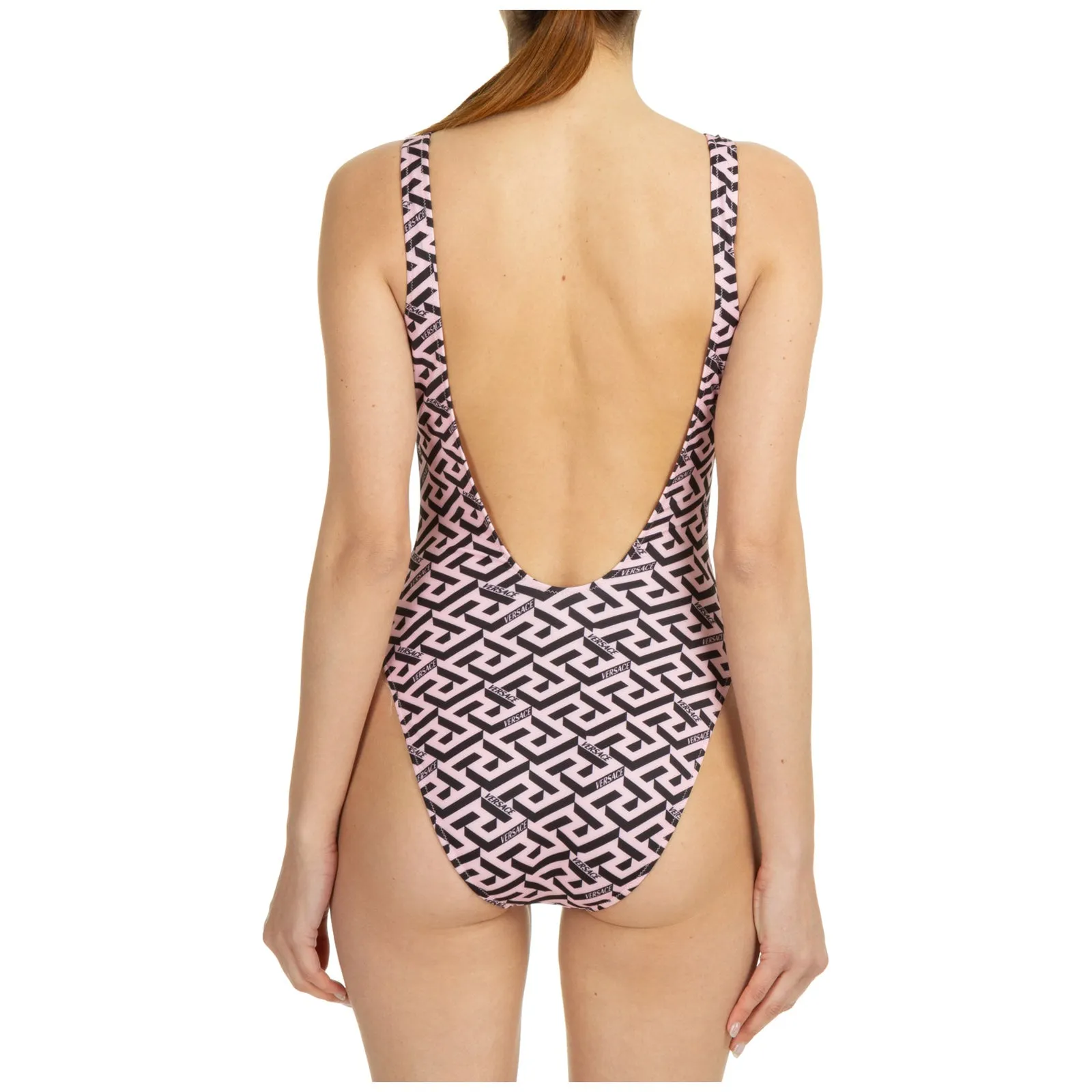Versace Pattern Logo Printed One-Piece Swimsuit