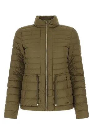Woolrich Belted Mock-Neck Puffer Jacket