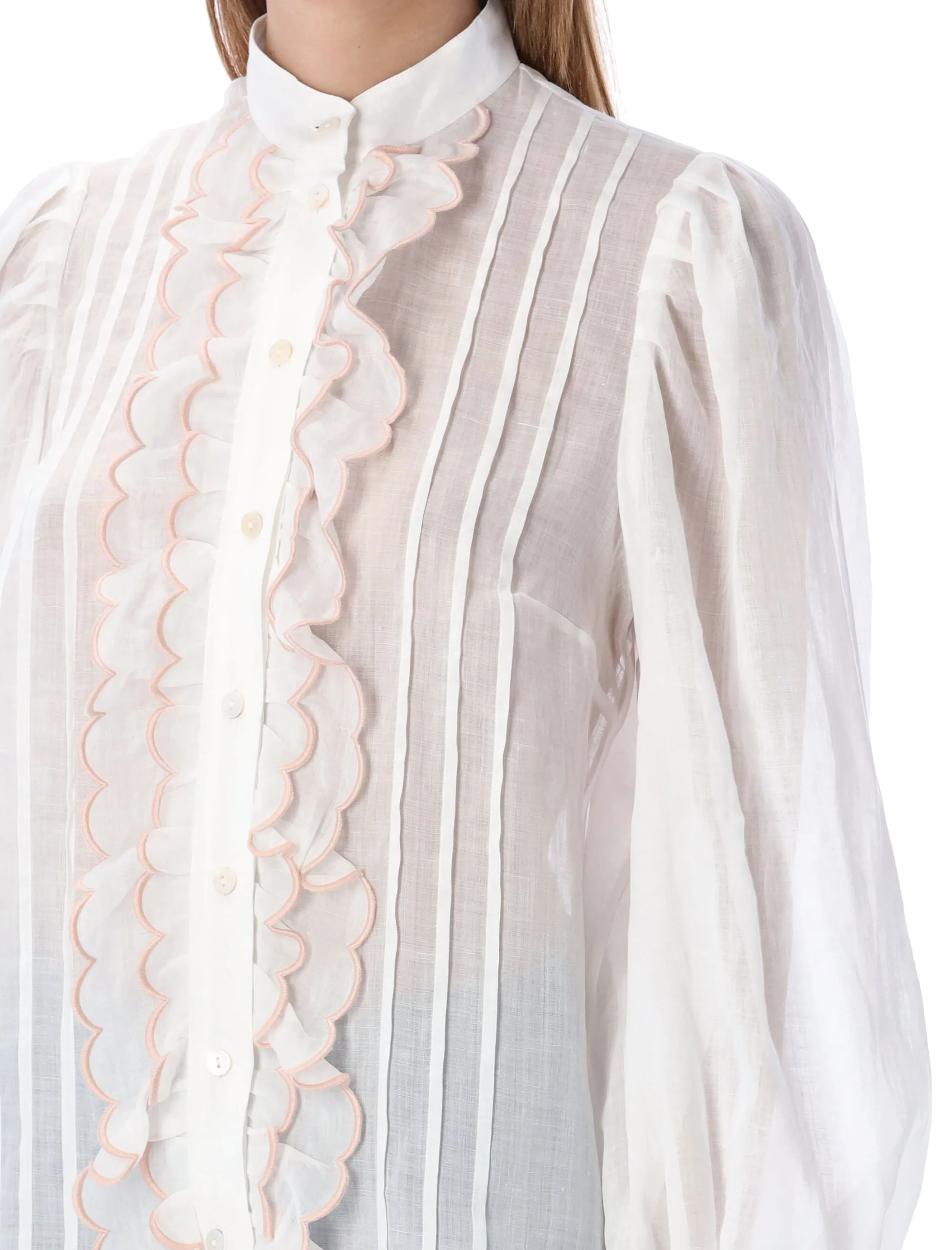 Zimmermann Jude Scallop Frill Shirt