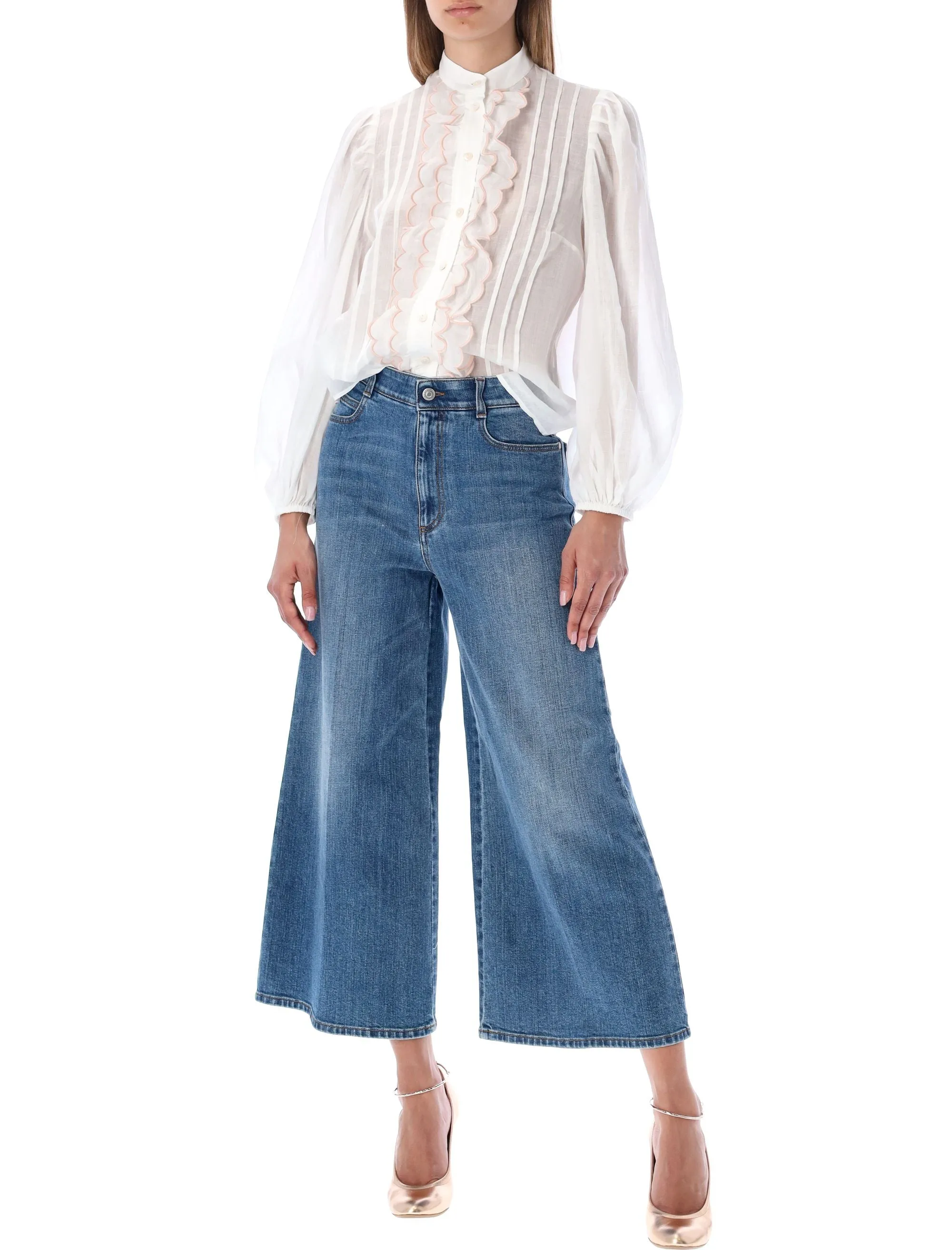 Zimmermann Jude Scallop Frill Shirt