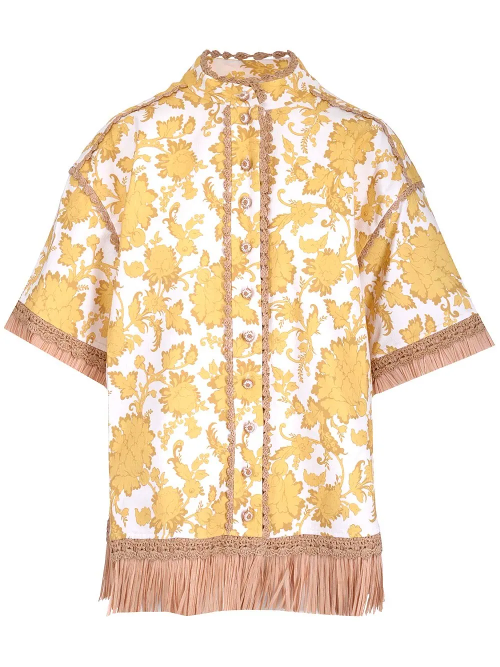 Zimmermann Postcard Fringed Shirt