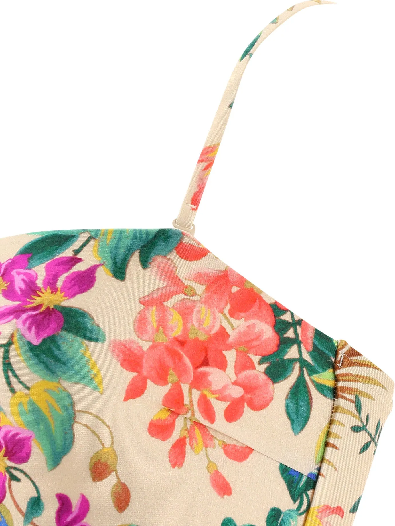 Zimmermann Tropicana Chain Belt Swimsuit